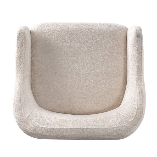 Modern Accent Chair With Recessed Arms And Tight Back