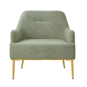 Modern Elegance Accent Chair With Curved Backrest