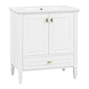 Freestanding Vanity With 1 Drawer & 2 Soft Close Doors With Door Mounted Storage