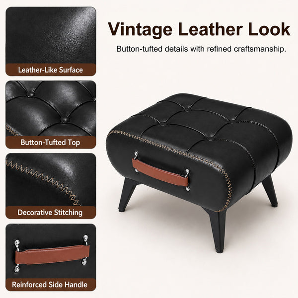 Minimalist Footstool With Hidden Storage
