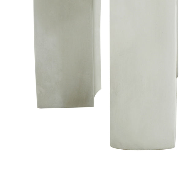 Outdoor Round Top Side Table / End Table, Living Room Accent Table - Antique White