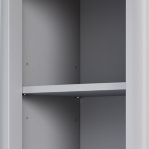 Tall Bathroom Storage Cabinet With Adjustable Shelves And 1 Drawer & Door
