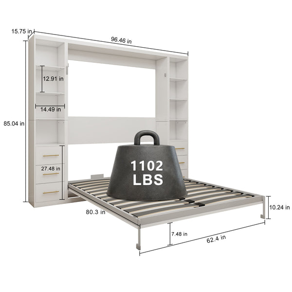 Multifunctional Vertical Murphy Wall Bed