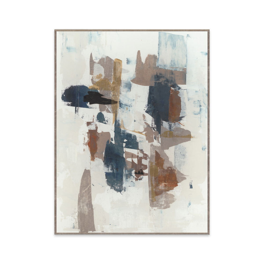 Alternative I - 36" x 48" Painting Art by Buddy Whitlock - Blue / Pearl Silver