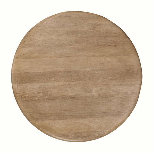 Ilaria - Reclaimed Wood Round Coffee Table - Sand Washed