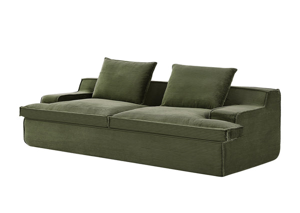 Nimbus - Oversized Full Foam 4 Seater Couch For Living Room Upholstered In Soft, Wide Armrests