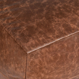 Kona - Leather Pouf