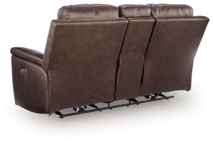 Bleckley - Power Reclining Loveseat With Console / Adjustable Headrest