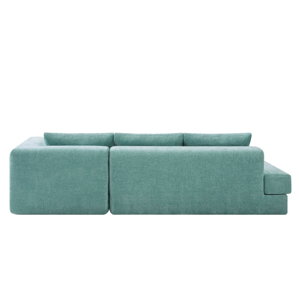 L-Shaped Modular Sofa With Double Layer Cushion