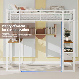 Bunk Bed With L-Shaped Desk And Dual Side Stairs