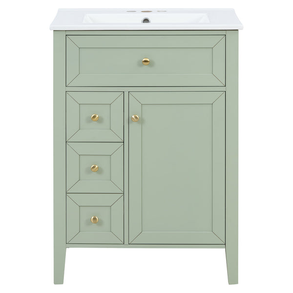 Bathroom Vanity With Sink, Soft Closing Cabinet