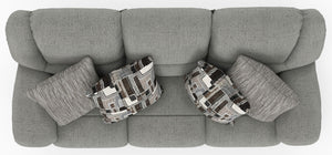 Trifecta - Sofa With 3 Recliners and Drop Down Table