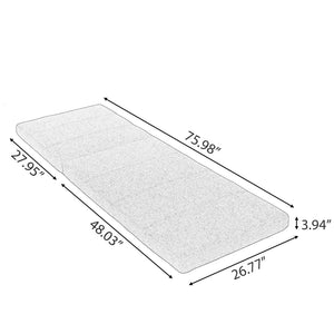 Outdoor Chaise Lounge Cushion Only, Water-Resistant Patio Lounge Chair Cushion With Removable Cover
