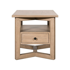 Proximity Place - Rectangular End Table - Barley Buff