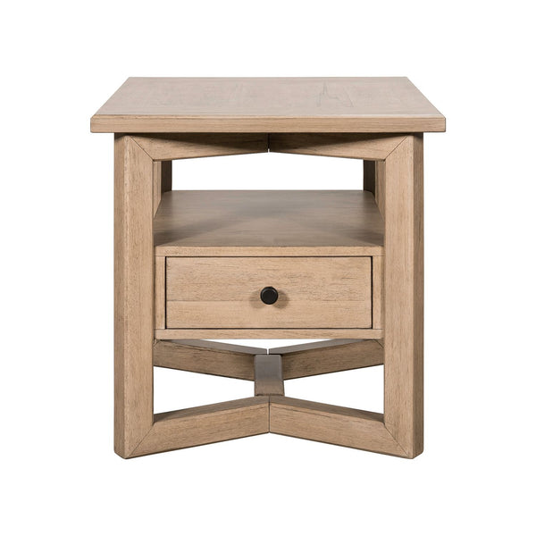 Proximity Place - Rectangular End Table - Barley Buff