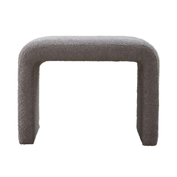 Cascade Falls - Upholstered Accent Stool - Satin Espresso