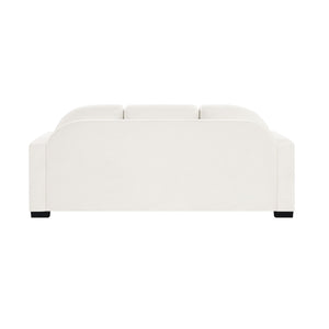 Modern 3 Seater Sofa With Curved Backrest