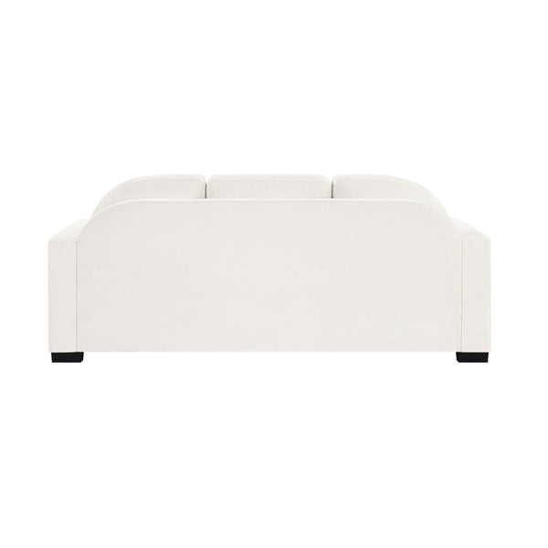 Modern 3 Seater Sofa With Curved Backrest