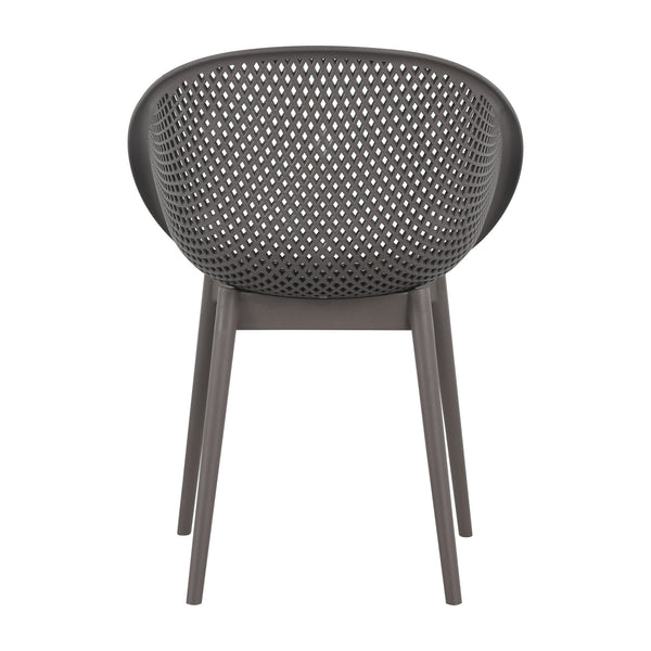 2 Piece Durable Single Chair With Hollow Out Design