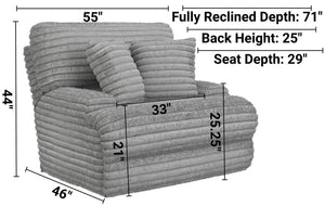 Cushy - Power Headrest Deep Seat Recliner