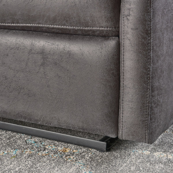 Alma - Contemporary Upholstered Loveseat Recliner - Slate