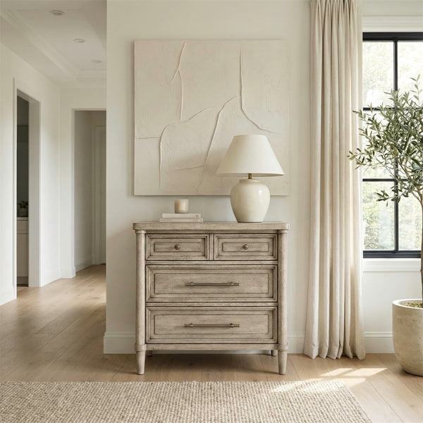 Rochelle Park - Nightstand With Charging Station - Smokey Taupe