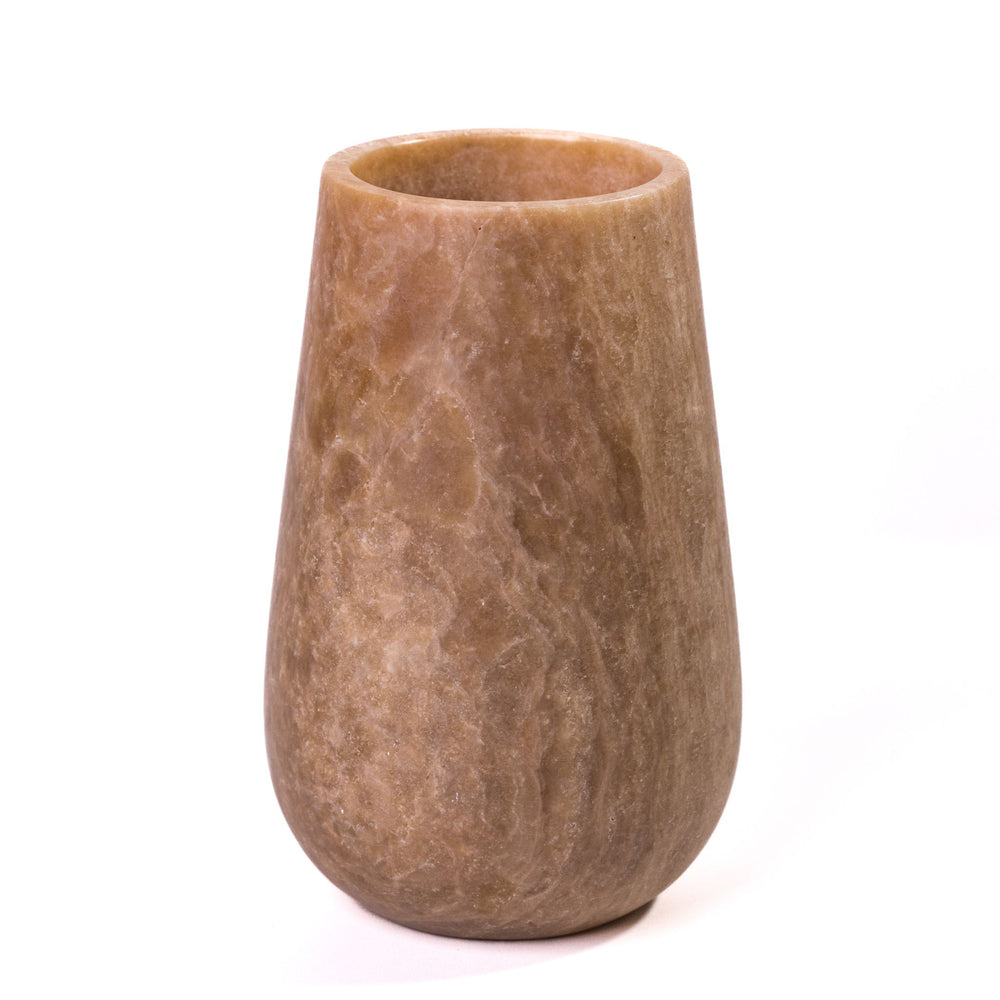 Marble Silo Vase - Onyx