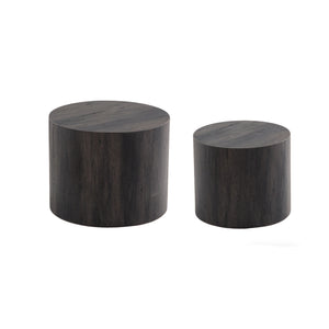 Modern Round Nesting Coffee Table (Set of 2)