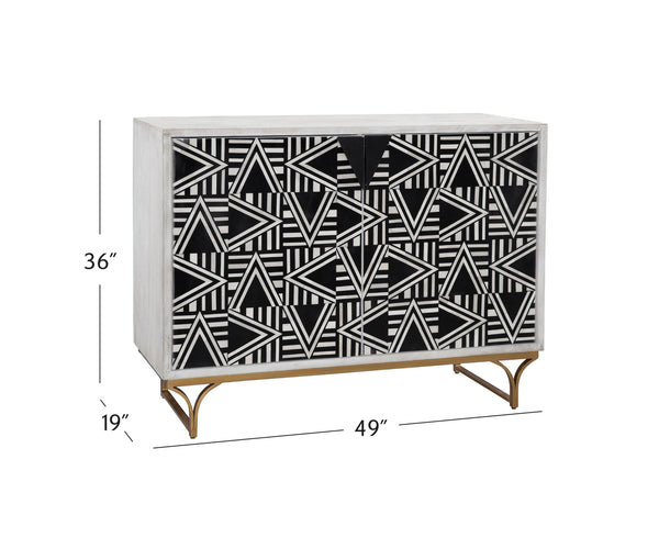 Martina - Hospitality Cabinet - Sandblasted White Wash