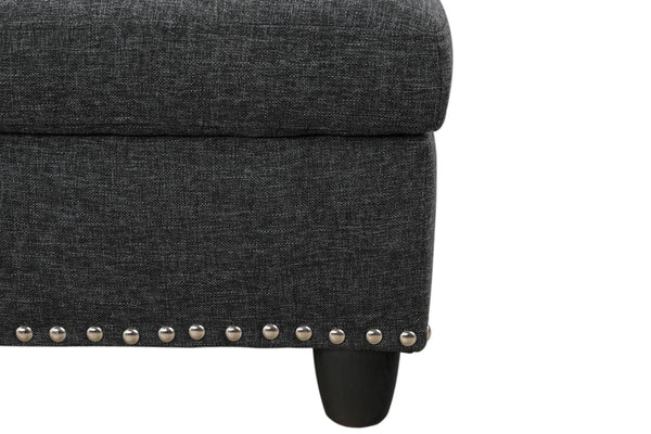 Alger - Left Hand Facing Sofa & Chaise With Ottoman