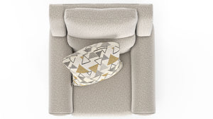 Micah - Power Headrest Power Deep Seat Lay Flat Recliner - Oatmeal
