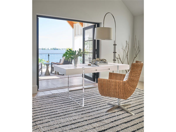Weekender Coastal Living Home / Cabo - Writing Desk - Pearl Silver