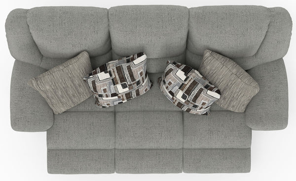 Trifecta - Sofa With 3 Recliners and Drop Down Table