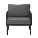 Outdoor Patio Club Chair, Waterproof Thick Cushion Deep Seating