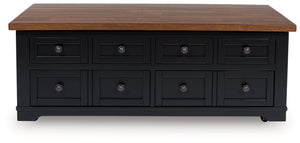 Wildenauer - Lift Top Cocktail Table - Brown / Black