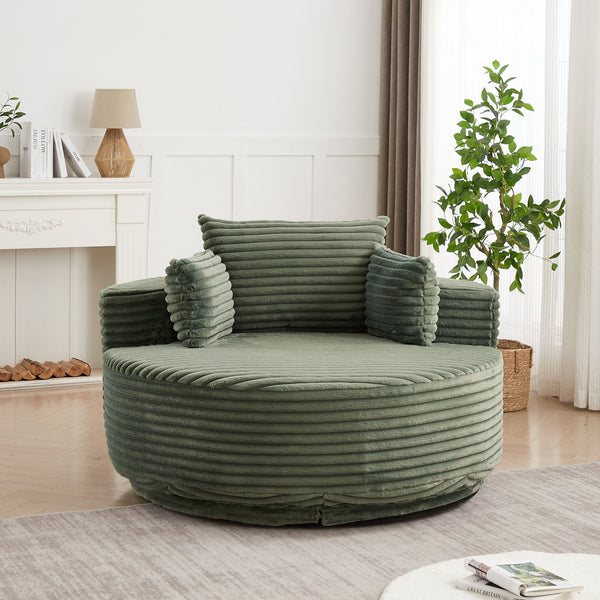 Swivel Chair With 360° Rotation For Living Room