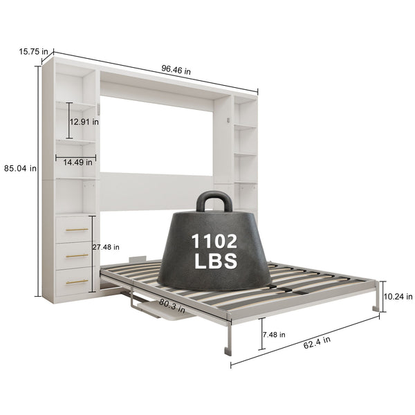 Multifunctional Vertical Murphy Wall Bed