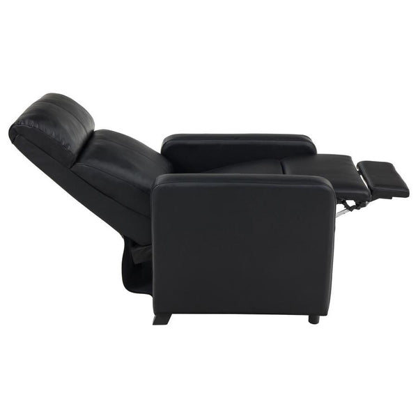 Toohey - 3 Piece Upholstered Tufted Recliner Living Room Set - Black