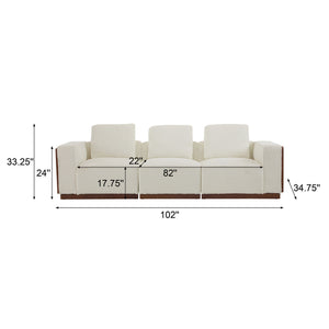 Chita - Modular Sectional Sofa, 3 Seater - Beige