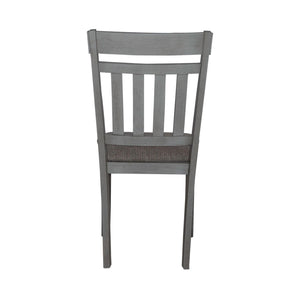 Newport - Splat Back Side Chair - Smokey Gray / Carbon Gray