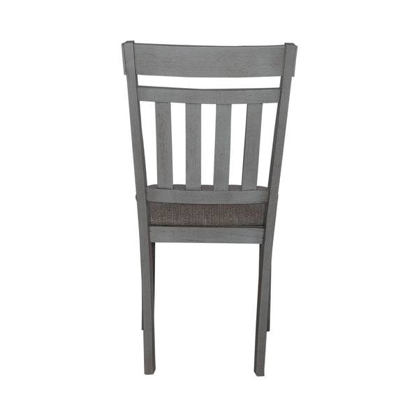 Newport - Splat Back Side Chair - Smokey Gray / Carbon Gray