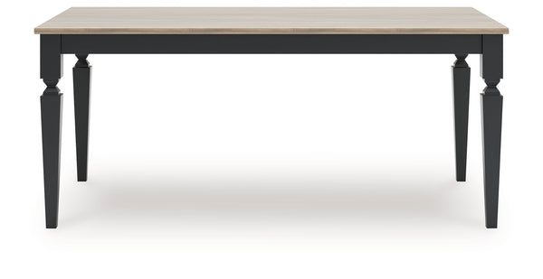 Brenkerton - Rectangular Dining Room Table - Grayish Brown / Black
