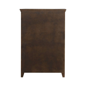 Carolina Park - 5 Drawer Chest - Amber Brown