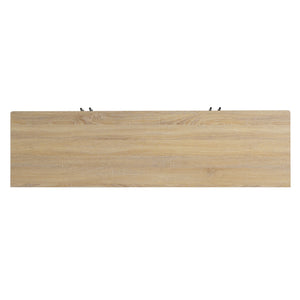 4 Door TV Cabinet, 2 Storage Spaces, Adjustable Shelves