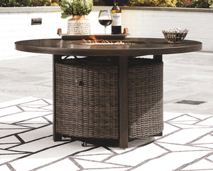 Paradise Trail - Round Fire Pit Table - Medium Brown