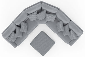 Majesty - Deep Seating Power Reclining Sectional And Ottoman