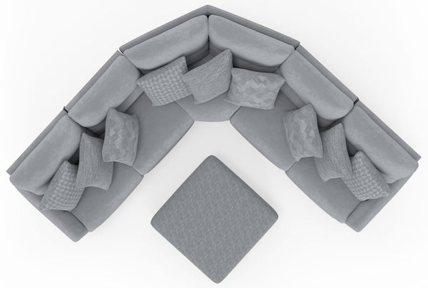 Majesty - Deep Seating Power Reclining Sectional And Ottoman