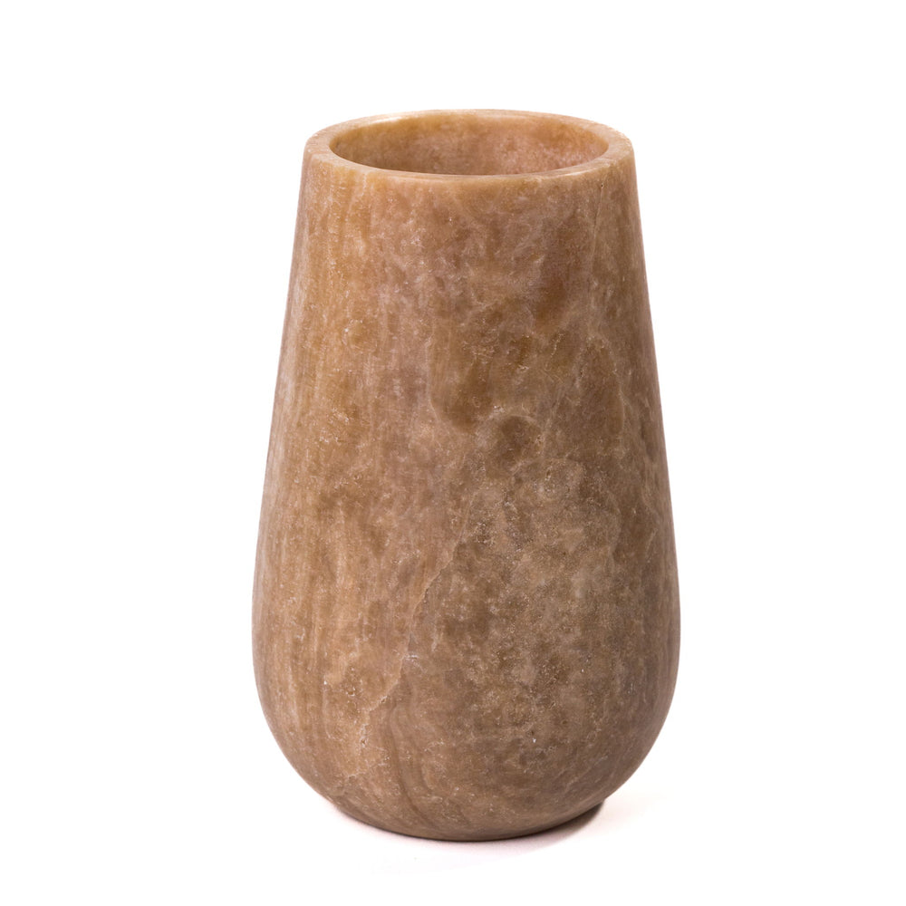 Marble Silo Vase - Onyx