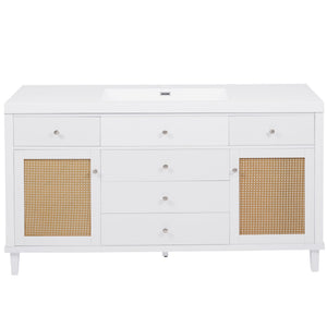 Modern Bathroom Vanity With Sink, Soft Close Drawers