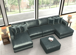Remington - Modular Sofa And Cocktail Ottoman - Pine